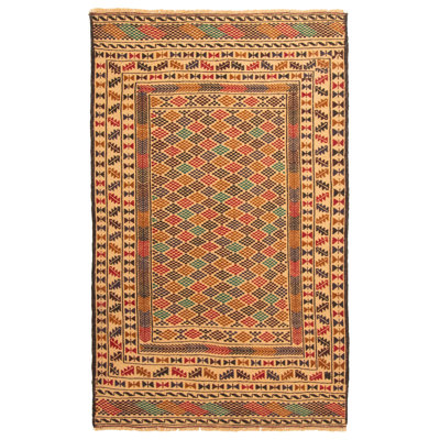 Ringgold Beige Tapestry Kilim 3'11" x 6'4"