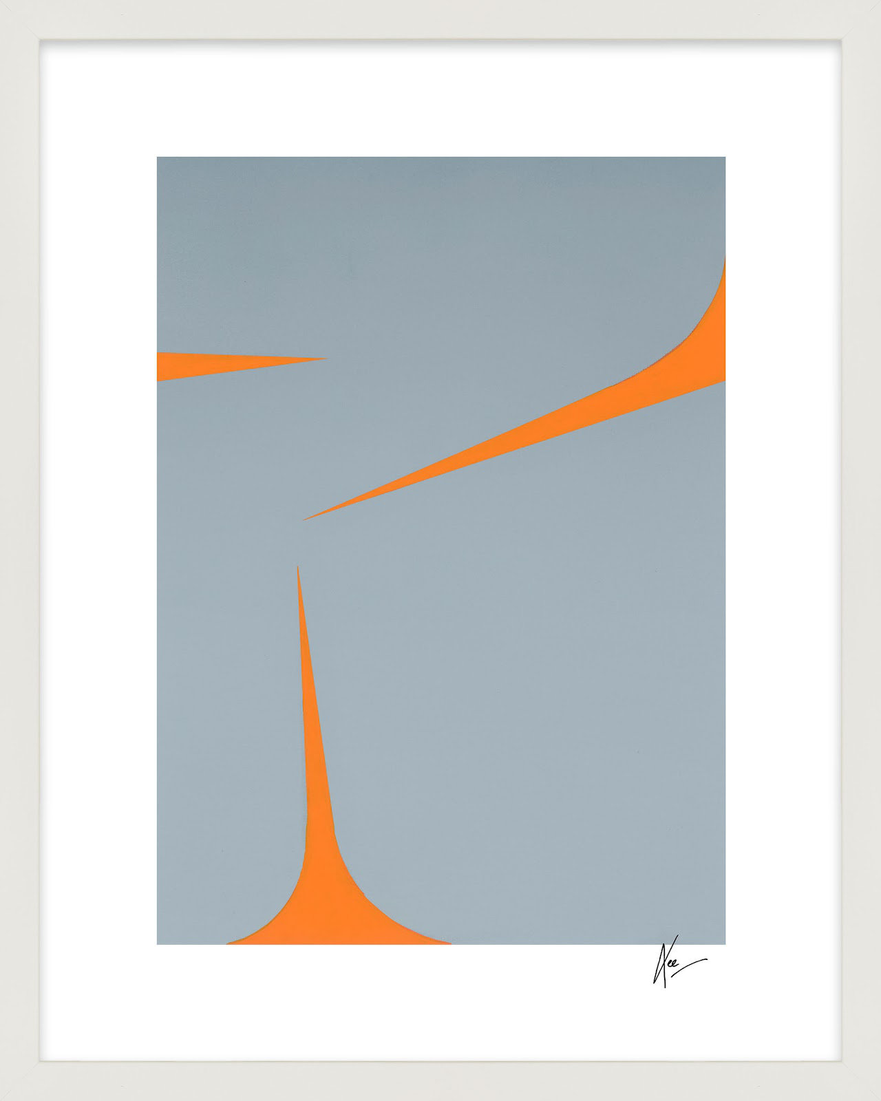 Dael "Clouds 1" Print by Lee Lessem, White, 16" W x 20" H