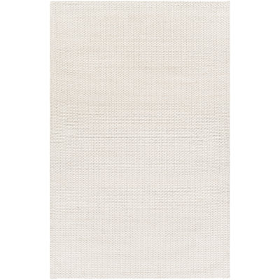 Tapis crème / ivoire en laine tissé à plat à la main Soghomon