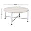 Table basse ronde avec cadre en métal