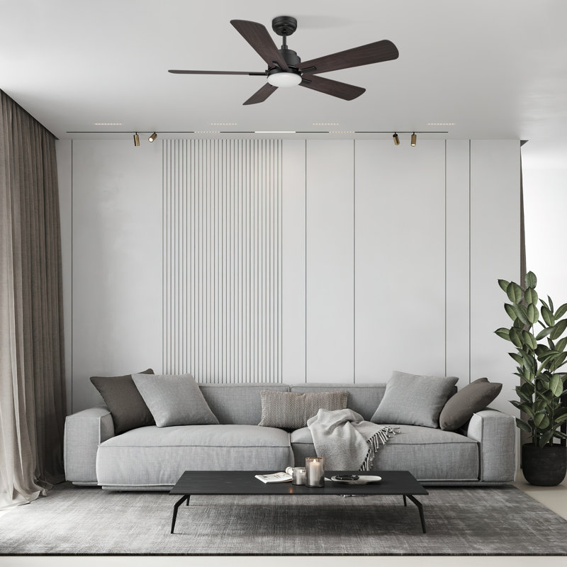  52" Smart Ceiling Fan with Light, Remote Control