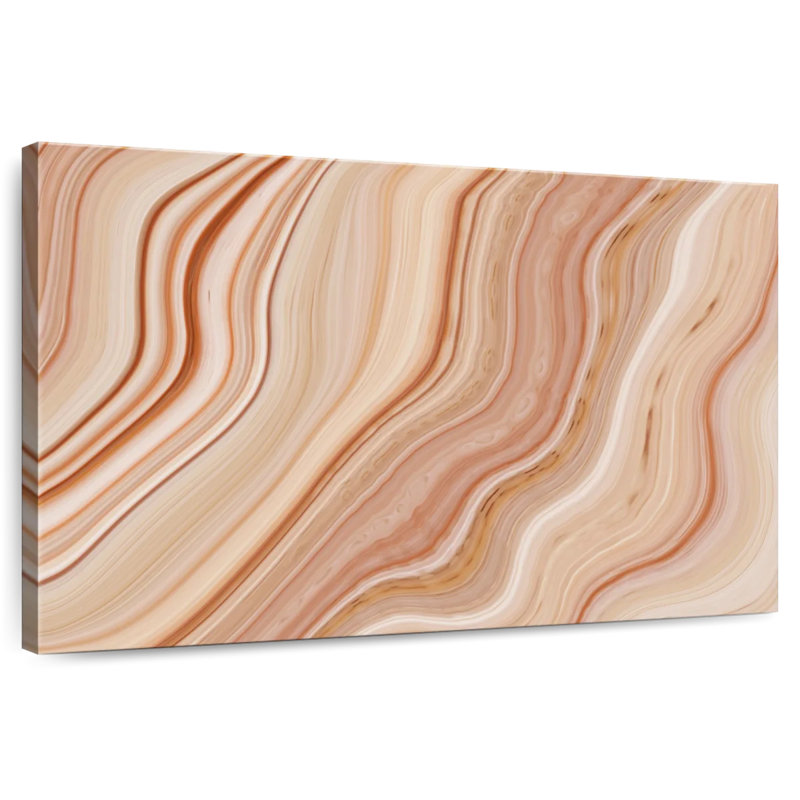 Avery - Marbre brun abstrait, H 26 po x l 39 po