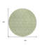 Tapis intérieur lavable rond 8 pi Sage And Ivory