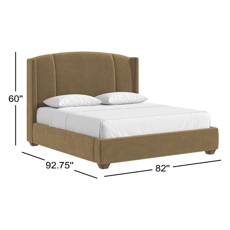 Harbor Uph Bed-Camel, Queen