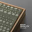 Mid-Century «Olive Green Tones Abstract Modern Dot Matrix Geometric», 2 pièces-100136561-100136564