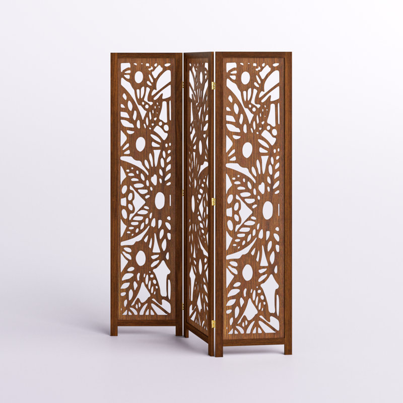 Cloison pliante en bois massif Antroy, 3