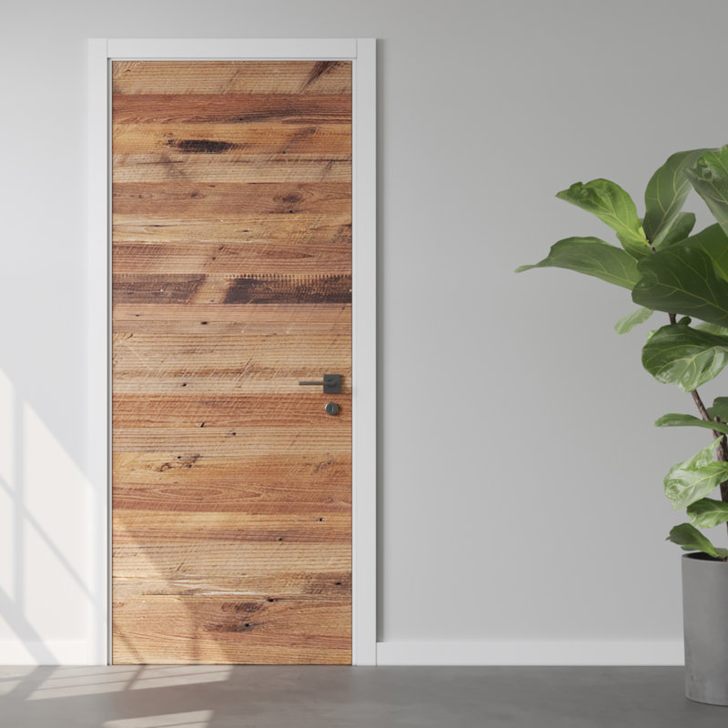 Dalle de porte horizontale en bois récupéré 30 po