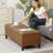Loggins Faux Leather Storage Bench-811222444