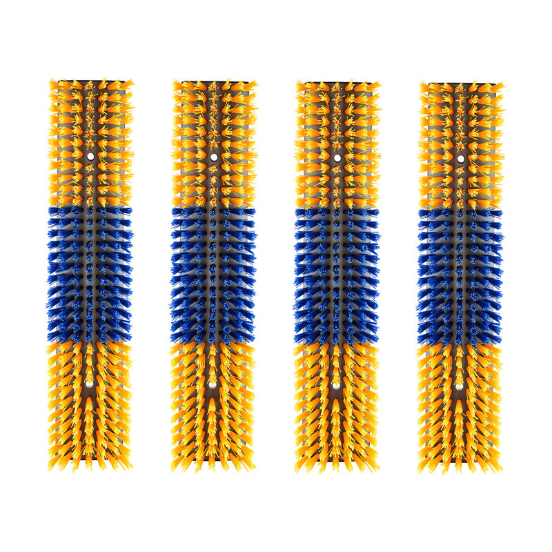 Livestock Scratching Brush, Goat Scratcher Brush Post with 16 Screws, 16.9" x 3.9" Cow Scratcher for Back Itch Relief, Massage Grooming Scratch Tool for Horse Cattle Sheep Pig, Green & Blue