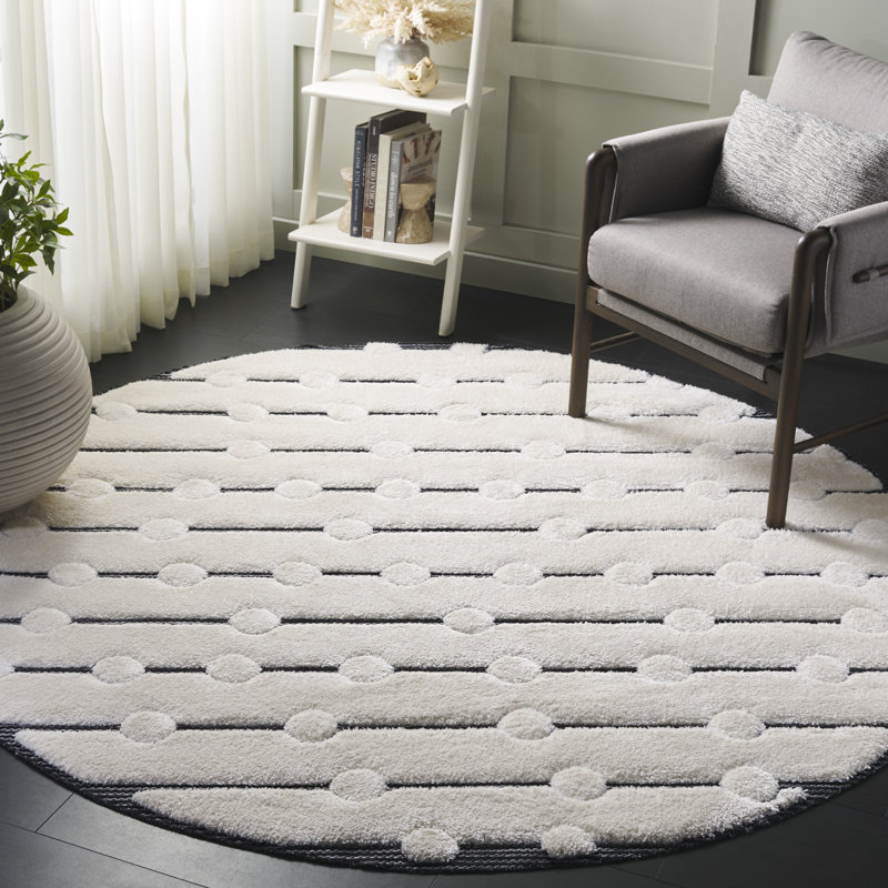Tapis à pois Celebrity 806 Performance, Rond 6 pi 7 po