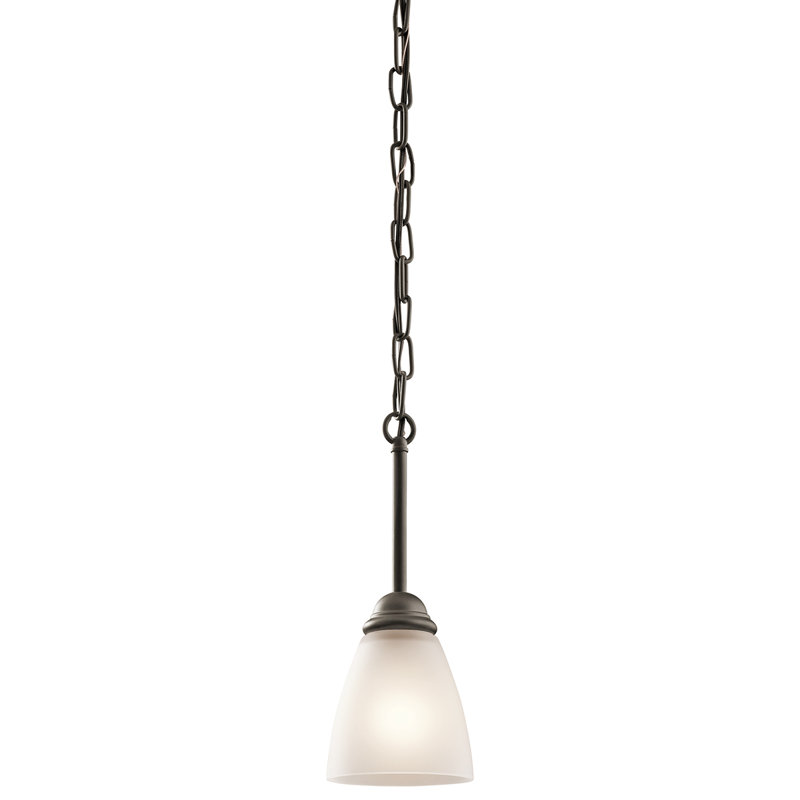 Luminaire suspendu à 1 lumière Mcnemar, Bronze vieilli