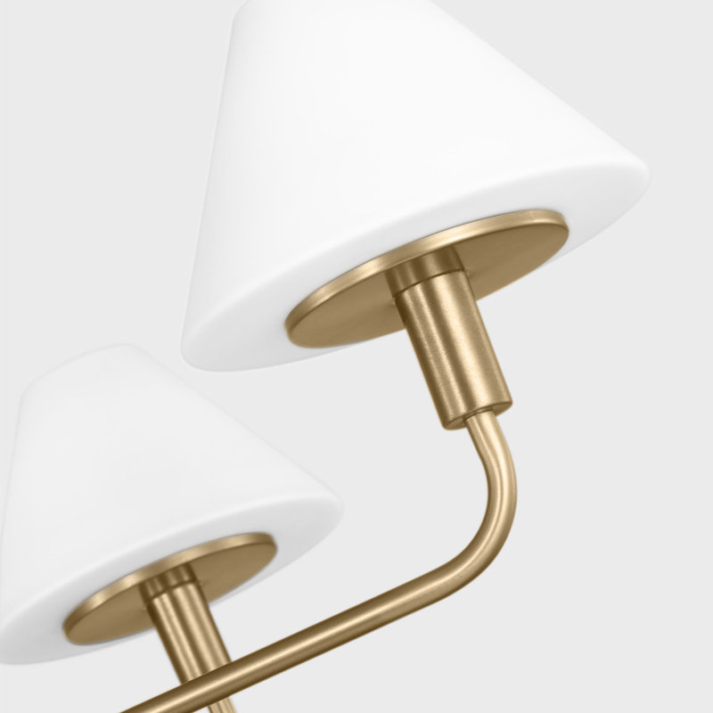 Mendota Five Light Chandelier from Generation Lighting , Satin Brass