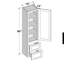 Armoire à linge de comptoir de style Shaker de DL Cabinetry (prête à assembler) l 15 po x H 60 po x P 12 po - gris tourterelle-133626457