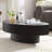 Oval Handcraft Drum Coffee Table-1921297793