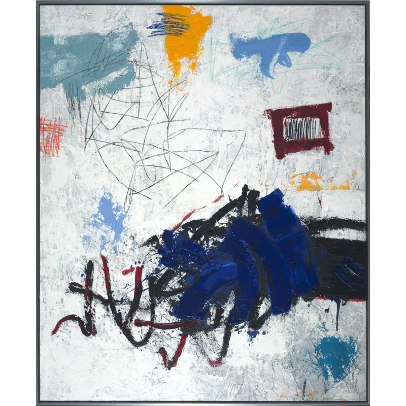 Robert Robinson Here There Everywhere by Robert Robinson - Print on Canvas, Black Floater Framed, 57" H x 51" W
