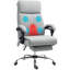 Vinsetto PU Leather Vibration Massage Office Chair with Heat, Footrest-1983285492