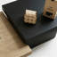 Ensemble de tables basses carrées en ardoise avec plateau Square Home-263920095