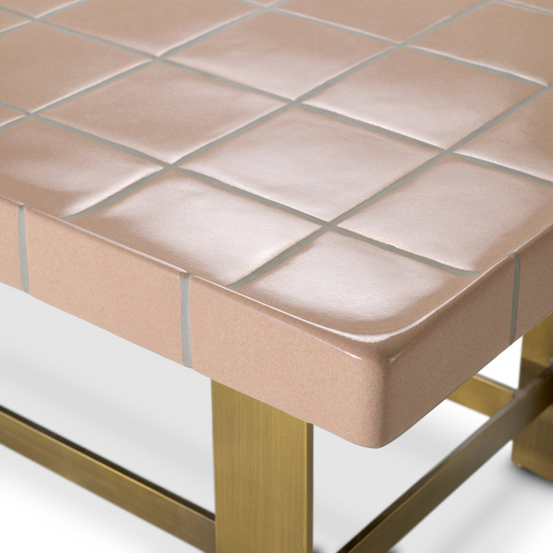 Coffee Table Adrian Antique Brass Finish