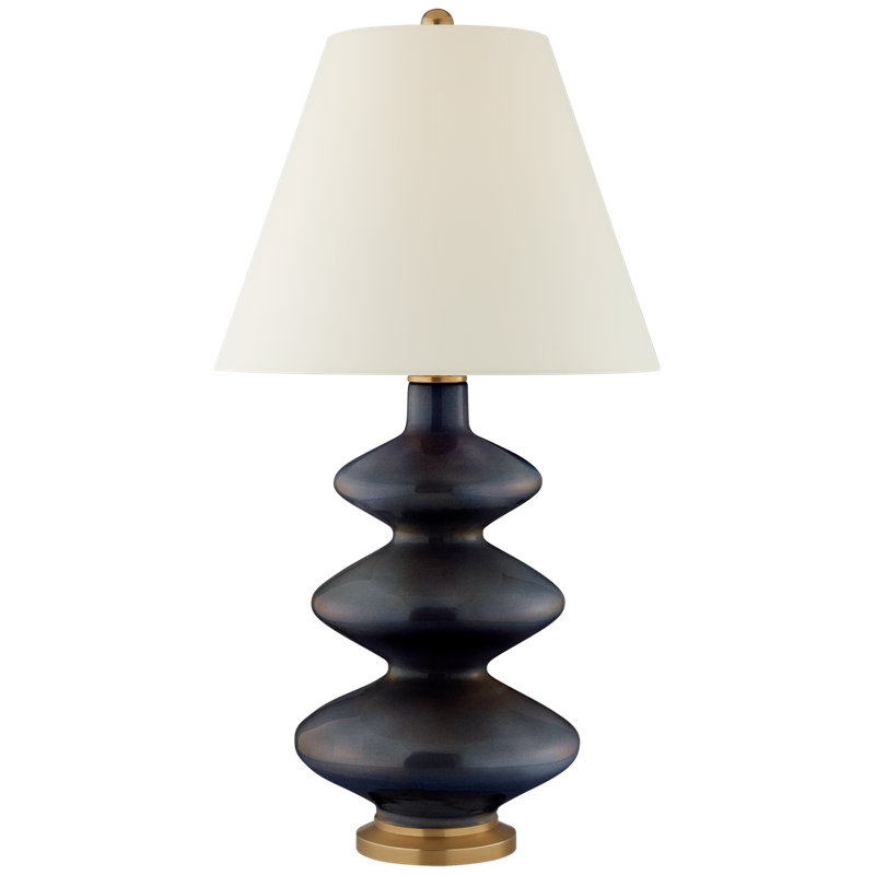 Christopher Spitzmiller Smith Medium Table Lamp, Blue, 29.25" H x 16" W x 16" D