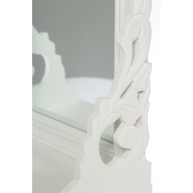 Leroux Wood Flat Mirror