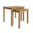 Daris Nest Of 2 Side End Tables. Solid Oak. Fully Assembled.