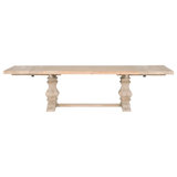 Montsoreau Extendable Pine Round Solid Wood Dining Table