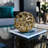 Decorative Orb Metal Aluminum Spherical Sculptural Accent with Modern Cut-Out Design - Stylish Contemporary Art Object Decor-58418794