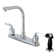 Kingston Brass Centurion Two-Handle 4-Hole 8" Centerset Kitchen Faucet with Side Sprayer