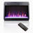 Electric Fireplace Insert, Ultra Thin Heater With Crystal & Realistic Flame, Remote Control With Timer, Overheating Protection, With Sidelight
