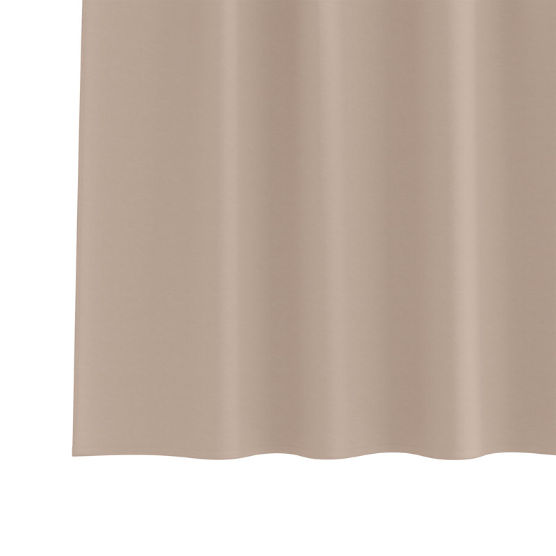 Curtains With Curtains 2 Pcs Polyester, Taupe, 140cm Width x 225cm Drop