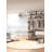 One-of-a-Kind 4'1" New Age Round Wool Area Rug in Cream