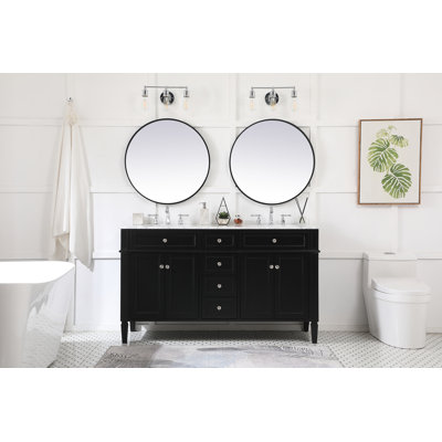 Ensemble de meuble-lavabo double 60 "Rivers