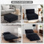 Fauteuil-lit convertible 4 en 1, canapé-lit en lin, fauteuil-lit escamotable-77870590
