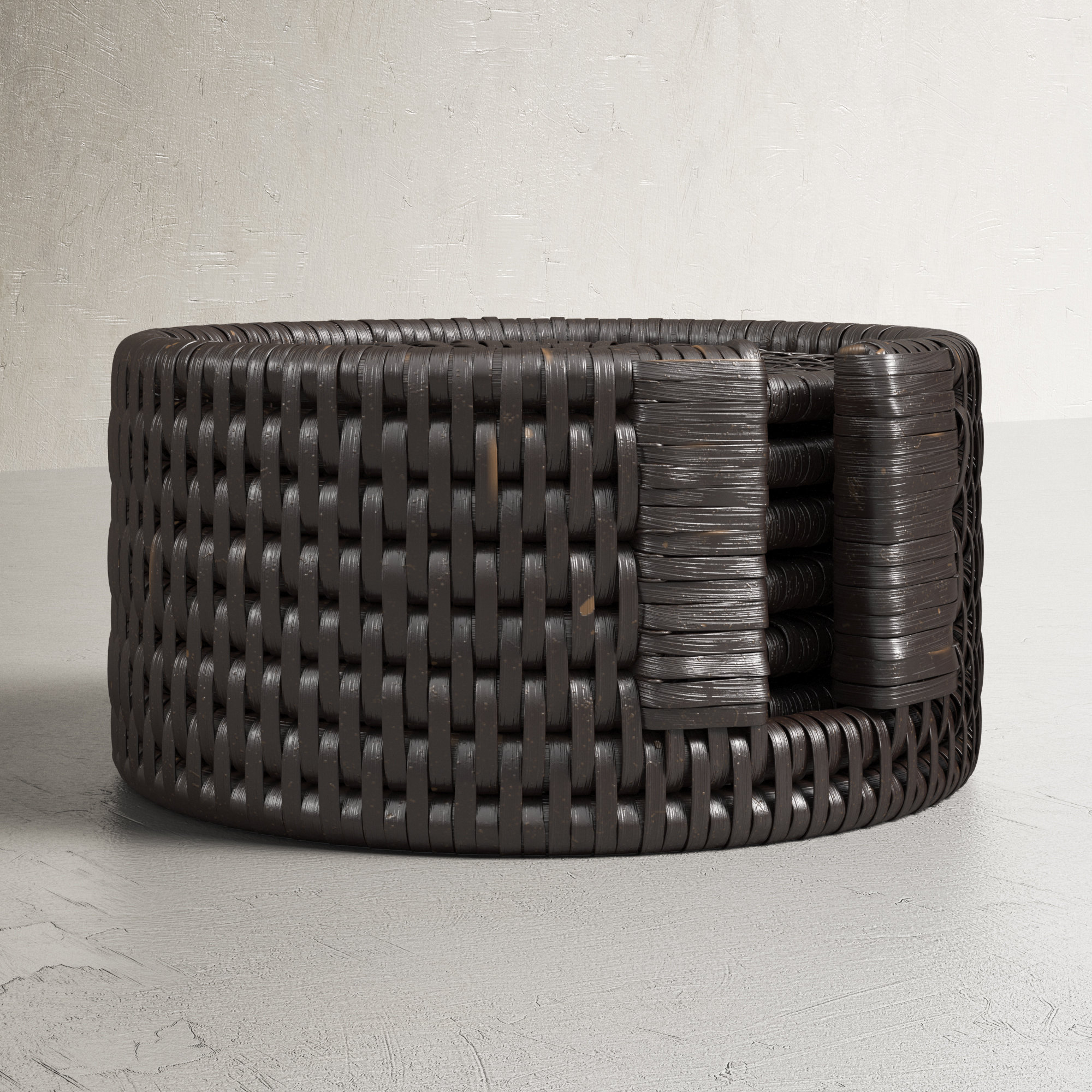 Camden Coaster Set with Holder, Tudor Black
