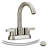 Bathroom Lavatory Sink Faucet 2 Handle In Brushed Nickel - 360 Swivel, Wear- Surface Easy To Replace Components
