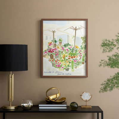 Tirso Flower Market I Framed Print - Solid Wood