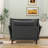 Modern Style Accent Chenille And Eco Leather Oversized Armchair-1272227819