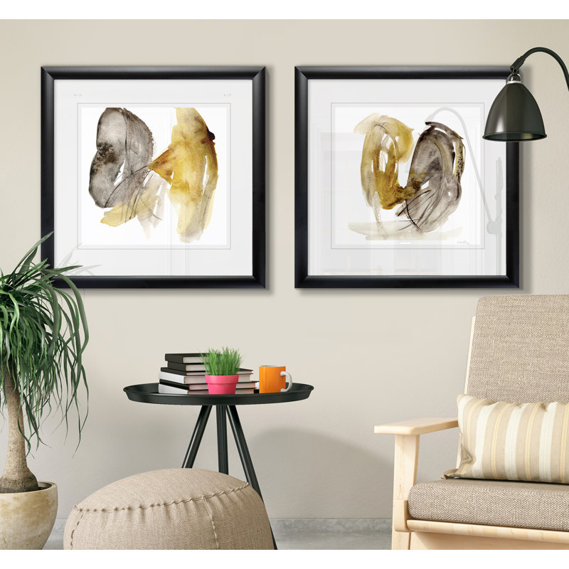'Calendula I' 2 Piece Framed Painting Set