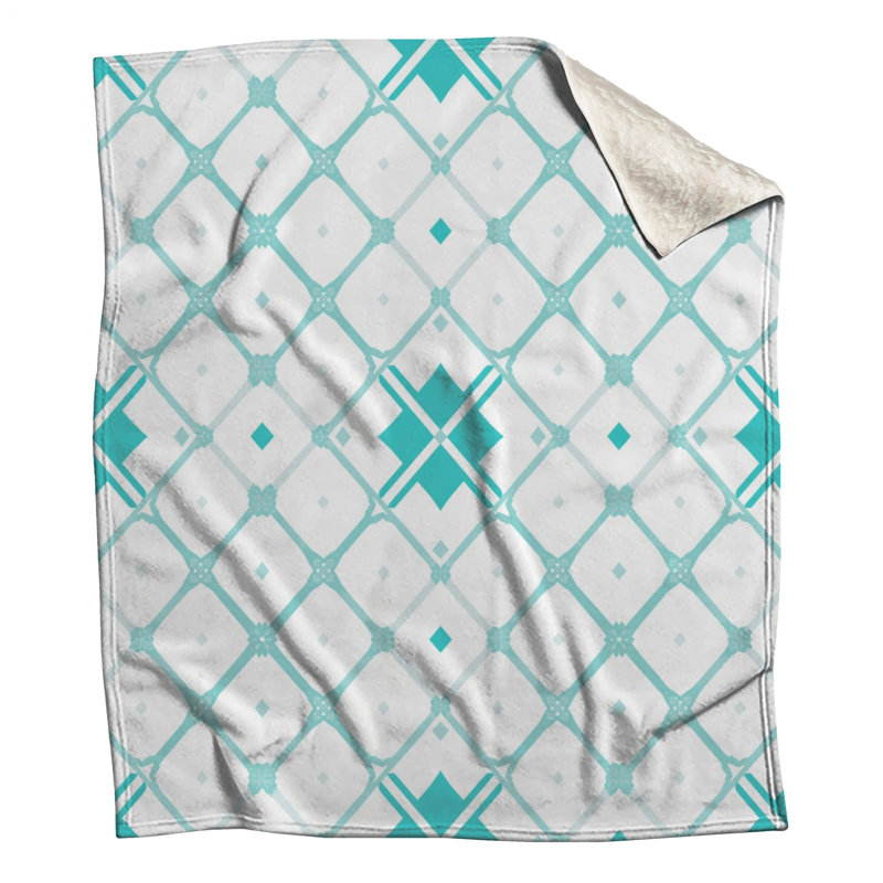 Couvertures turquoise, 50in W x 60in H