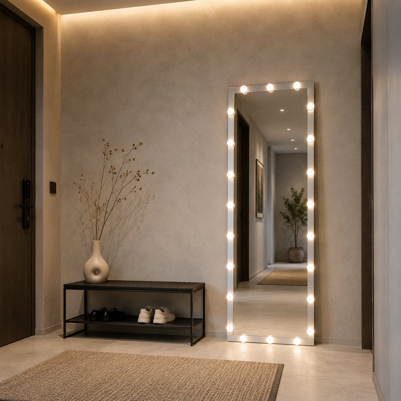 Miroir de salle de bain 63 "x 24" Hollywood, Silver