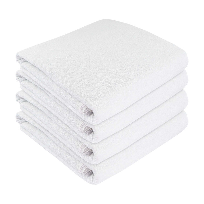 100% Cotton Midweight Bath Towel, White