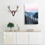 Pink Sky Over The Mountains In Italy In Abstract - Wrapped Canvas-55339323