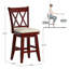 Tabouret de bar et de comptoir pivotant Fortville-1870162354-1816765224