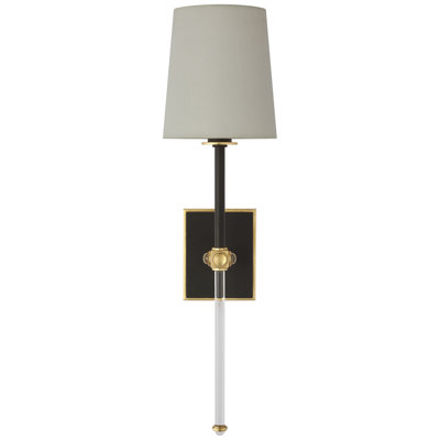 Julie Neill Lucia 21" Cordless Sconce with Linen Shade