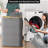 Double Laundry Hamper 2 Section With Lid And Removable Laundry Bags, 160L Clothes Basket With Bamboo Handles, Large Collapsible Hamper For Bedroom, Bathroom, Dorm, Laundry Room - Grey