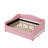 Pink Fleece Daybed With Led And Collapsible Trundle - Portable Convenient Upholstered In Soft Cozy-6654891-6654890
