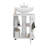 Phillips Under Sink Cabinet, Double Door Storage With Open Back For Pipes, Wide Unit, Freestanding Cabinet, White-1800235508