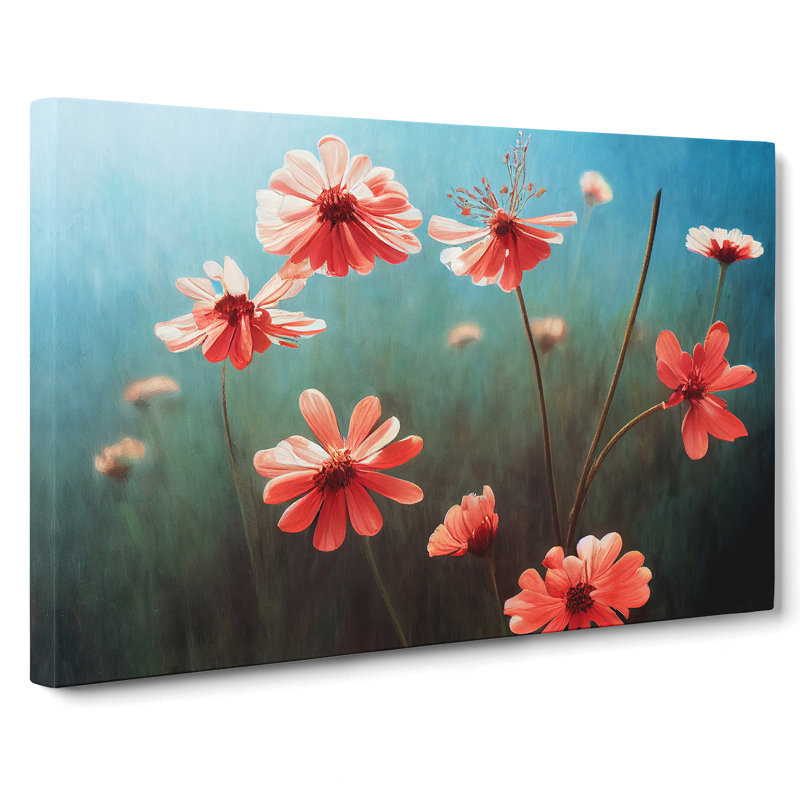 Traditional Wildflowers Floral - Wrapped Canvas, 50cm H x 76cm W x 3cm D
