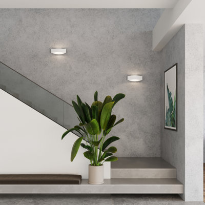 Toni Steel Flush Mounted Sconce