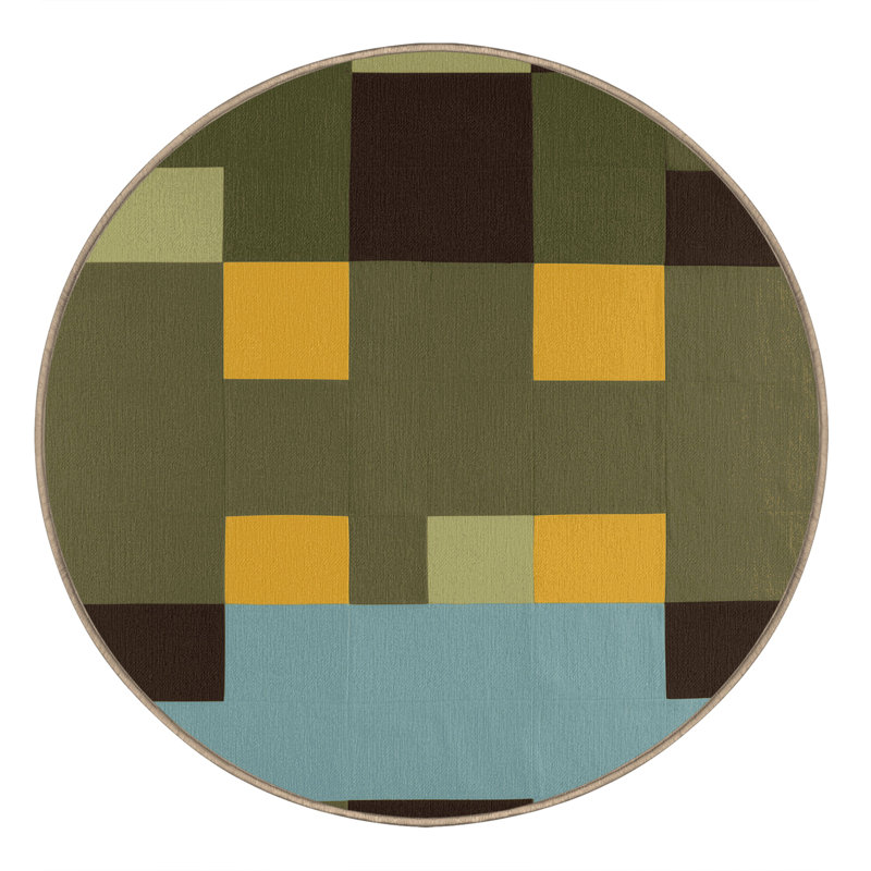 Mosaic Terrain Rug, Round 6'